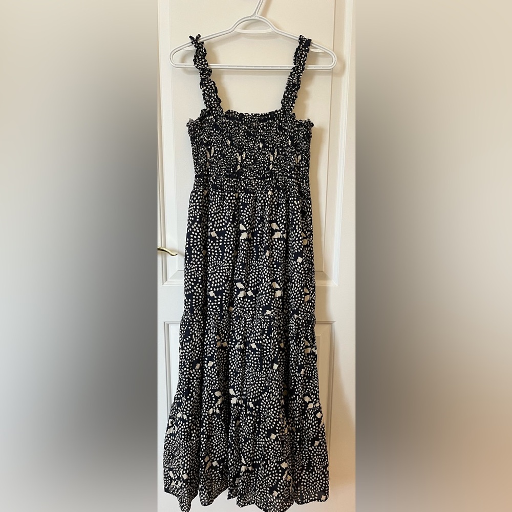 Mexx Navy and Cream Tiered Dress